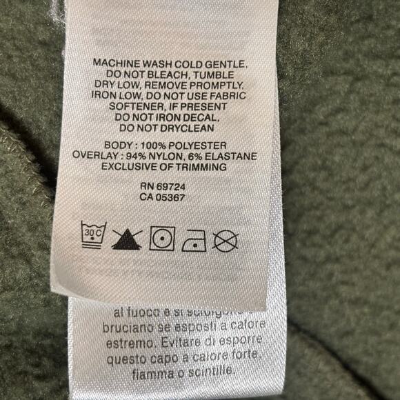 Columbia Full Zip Fleece Jacket Men’s XL Green Gray Outdoor Hiking Gorpcore - Picture 8 of 12